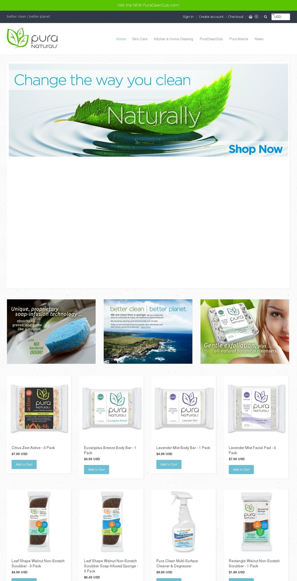 puranaturalsus.com — Shopify storefront screenshot