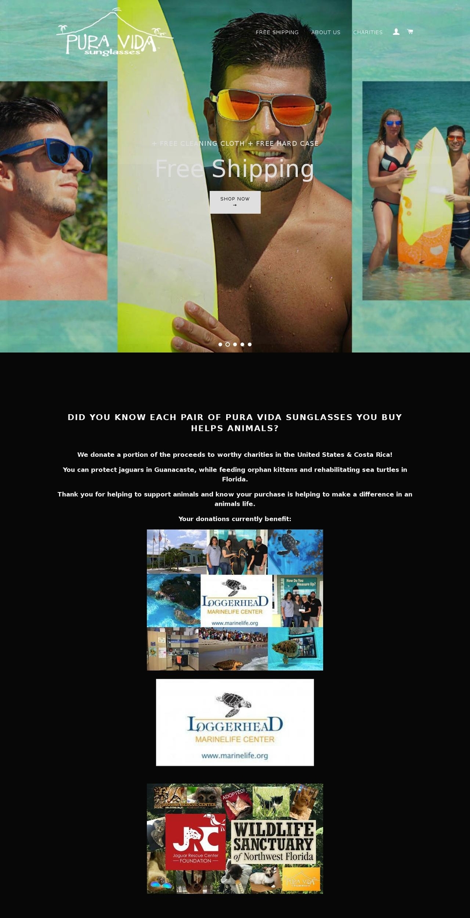 puravidasun.com — Shopify storefront screenshot