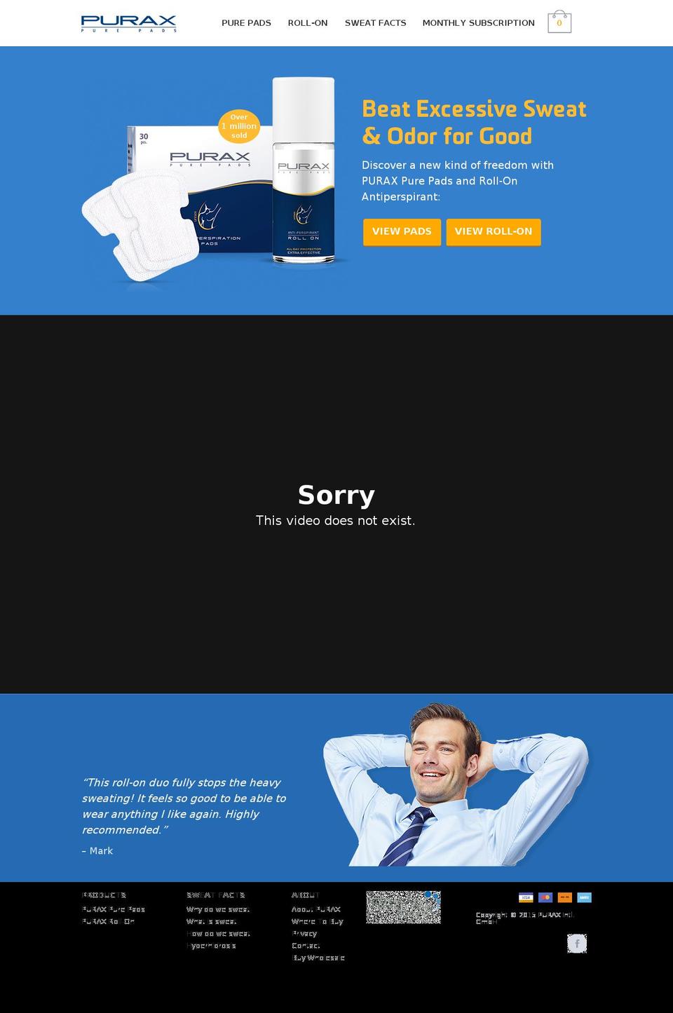purax.myshopify.com shopify website screenshot