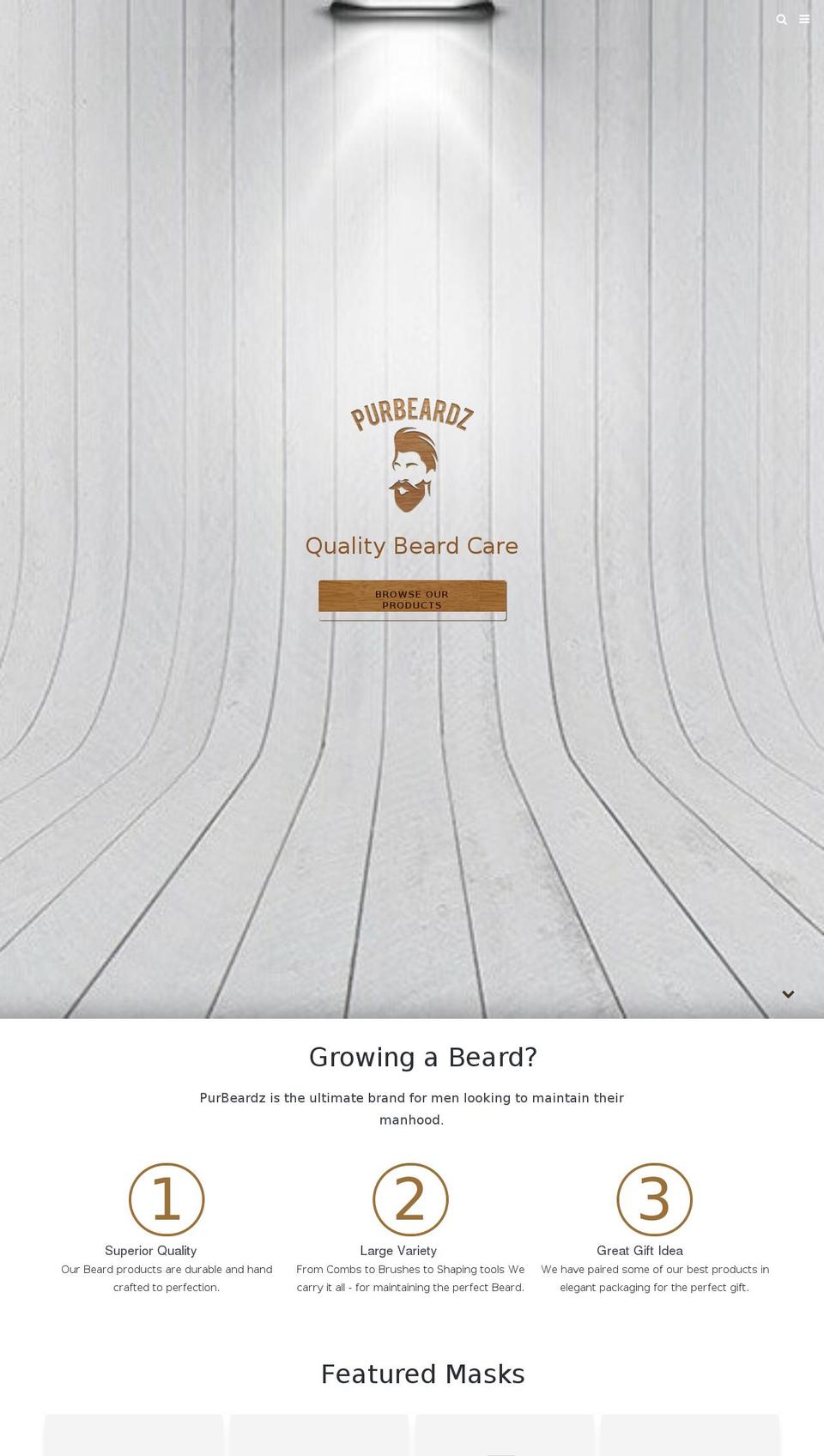 purbeardz.com — Shopify storefront screenshot