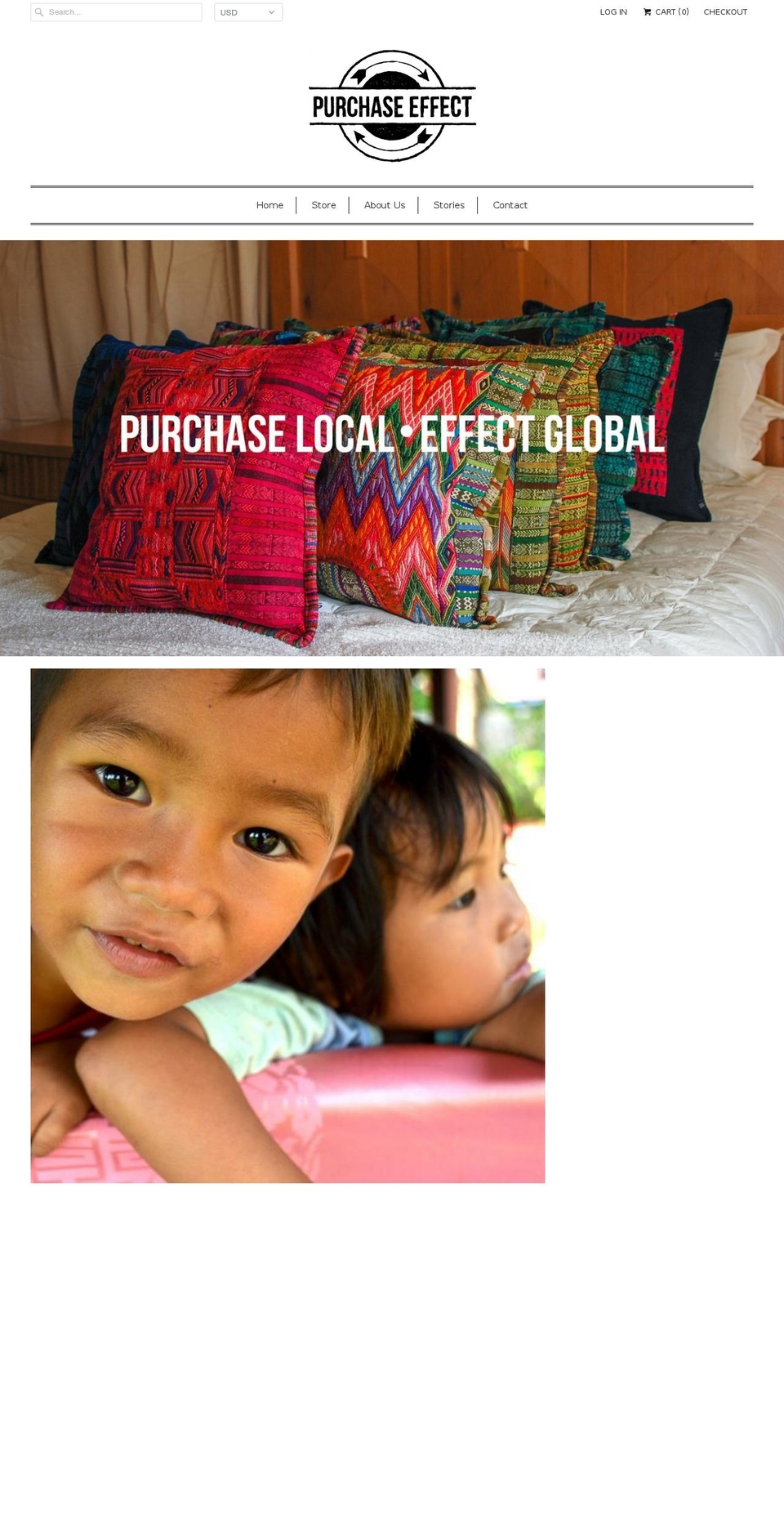 purchaseffect.com shopify website screenshot