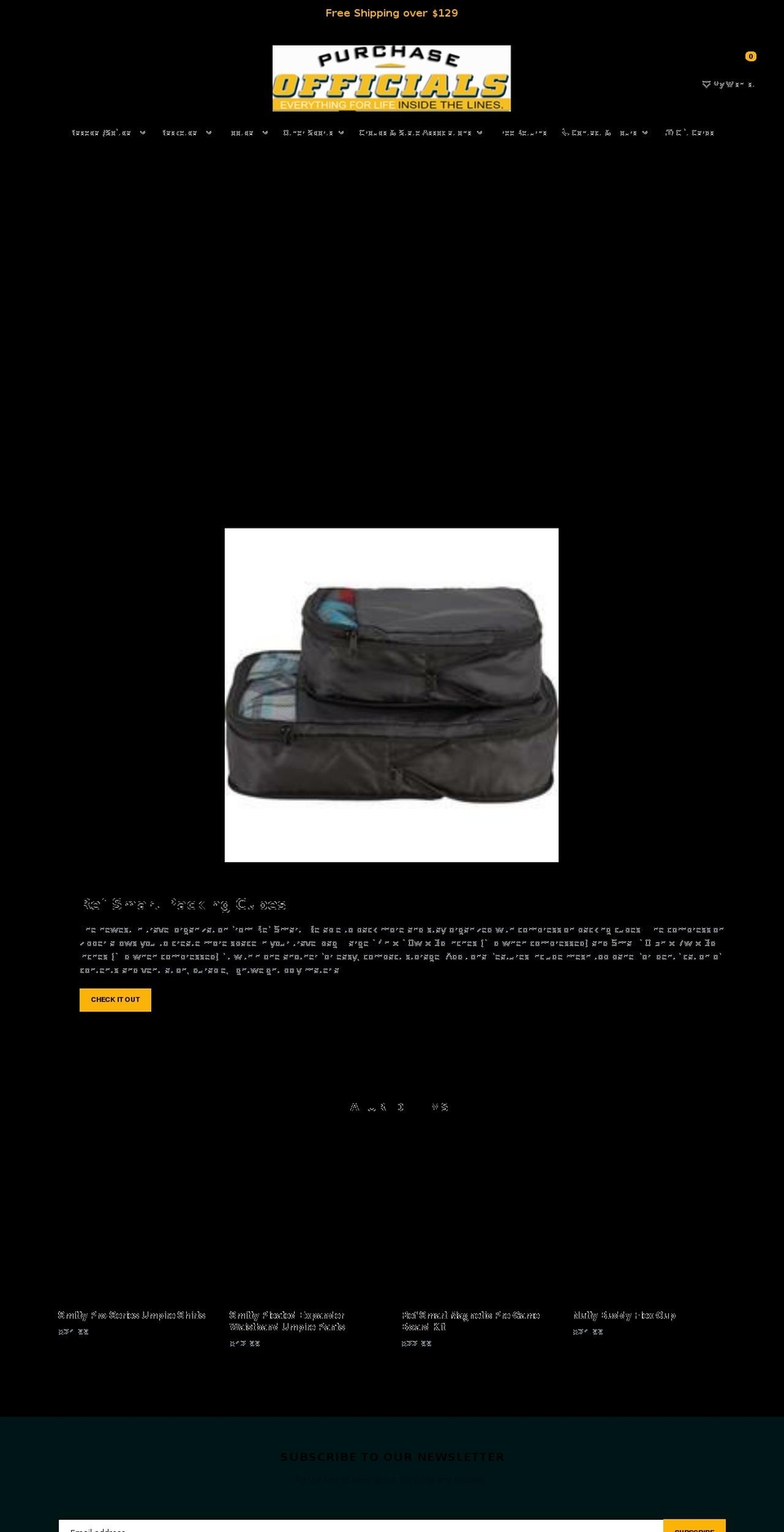 purchaseofficials.com shopify website screenshot