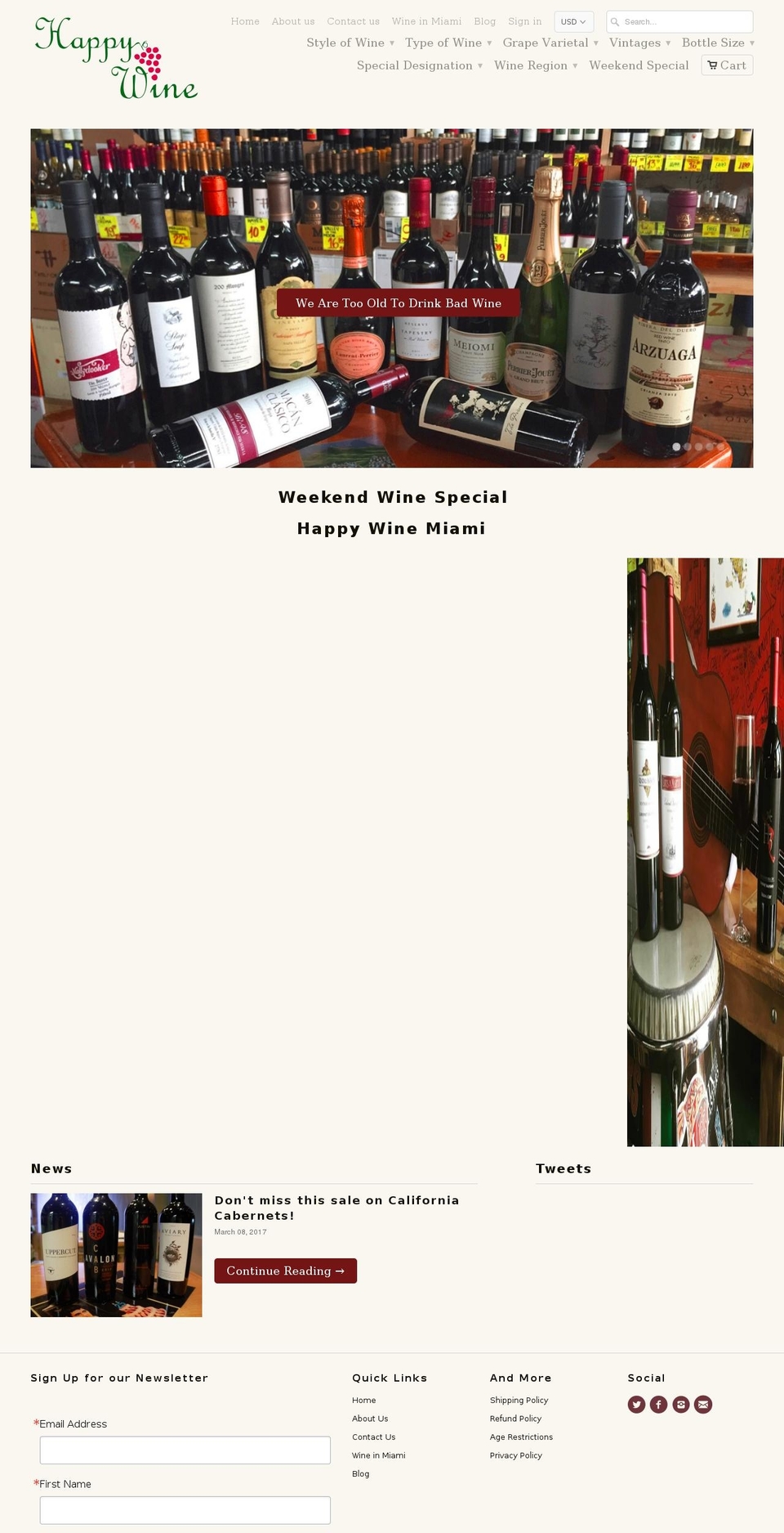 purchasewineonline.co shopify website screenshot