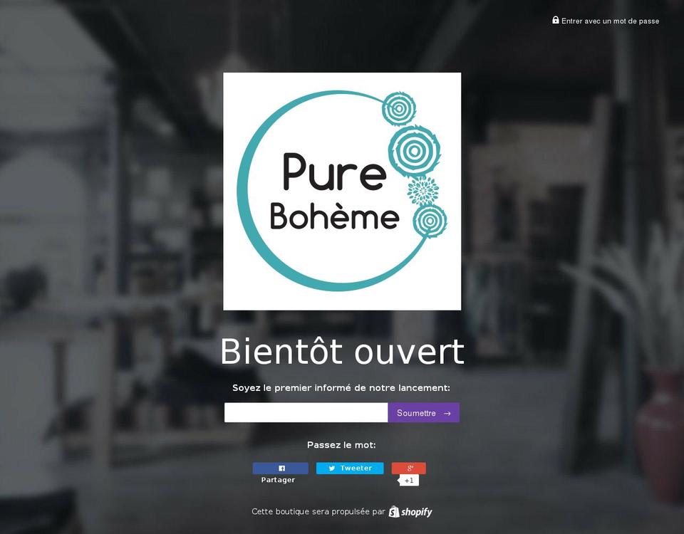 theme-shopify-1 Shopify theme site example pure-boheme.com