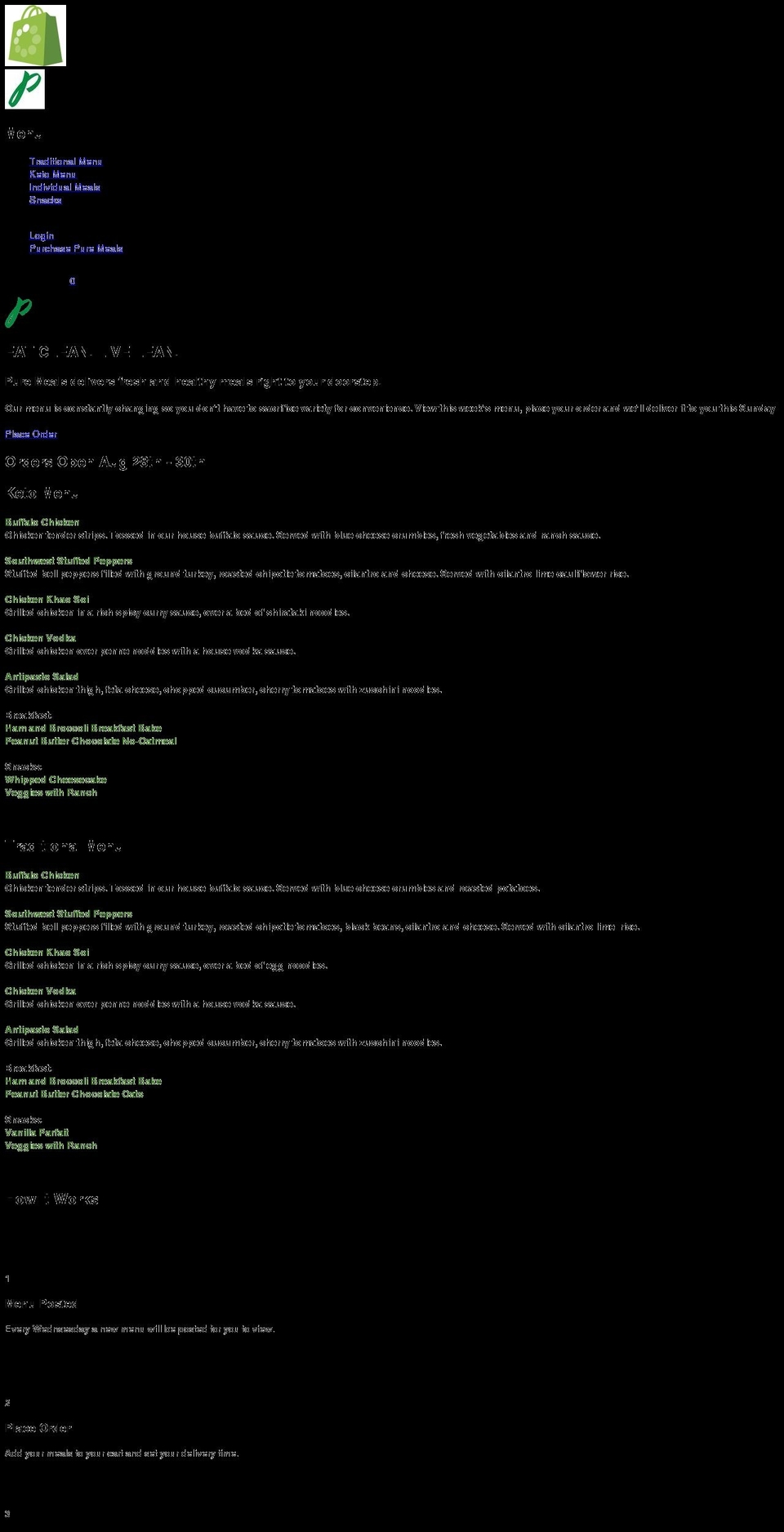 pure-meals.com — Shopify storefront screenshot