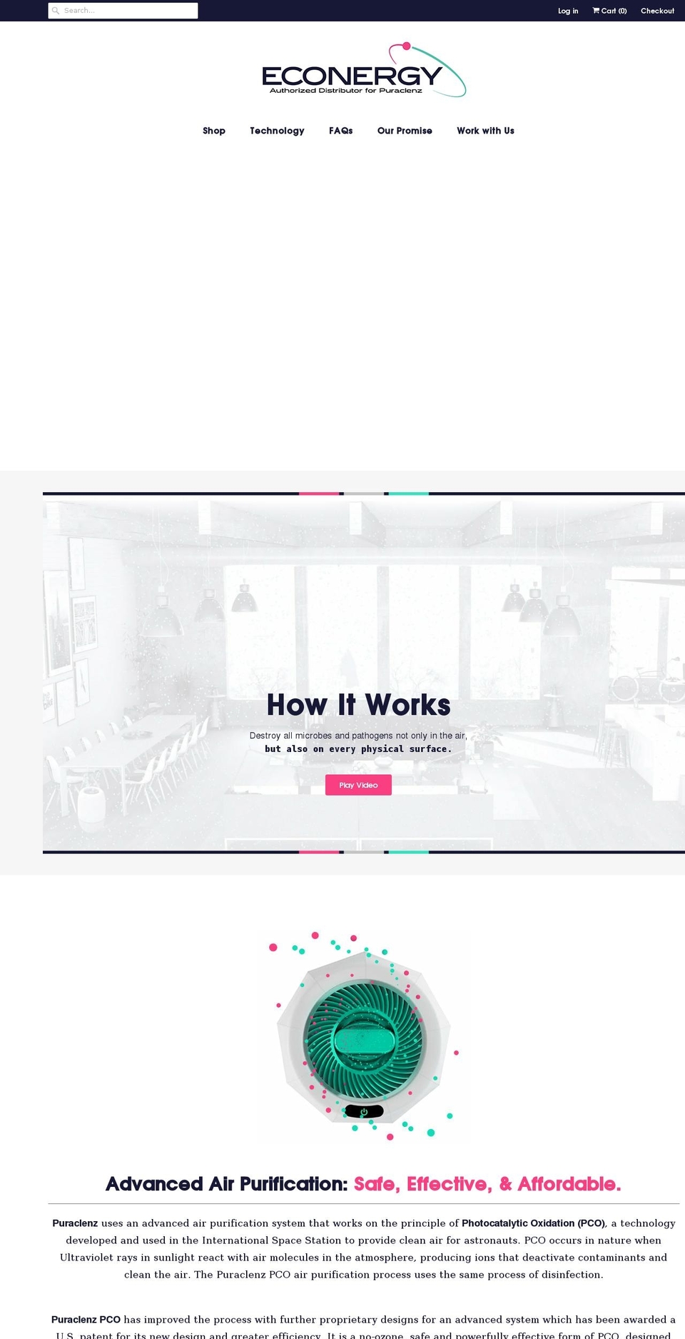 pureairpromise.com shopify website screenshot