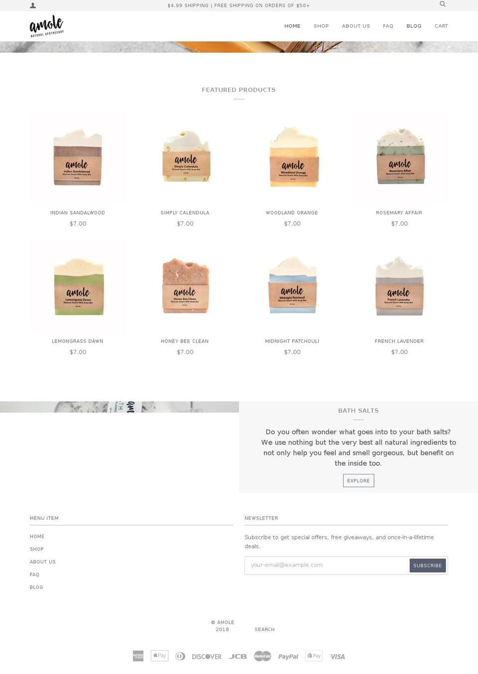 pureamole.com — Shopify storefront screenshot