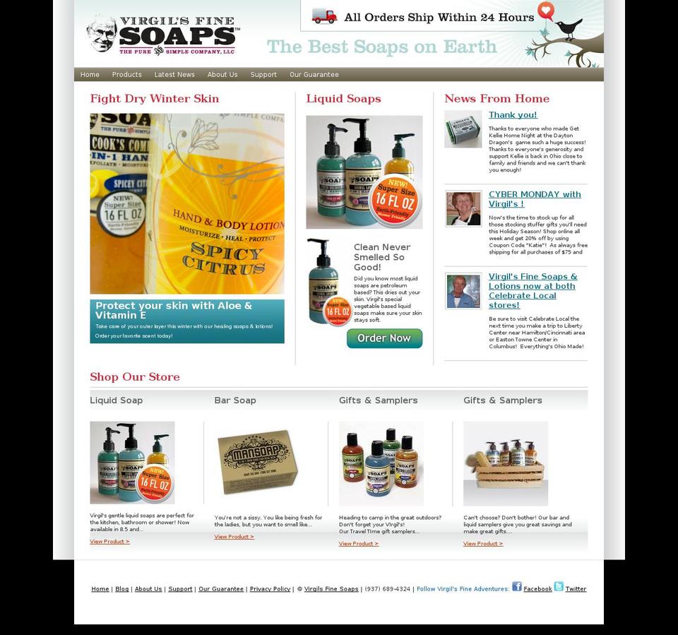 pureandsimplecompany.com shopify website screenshot