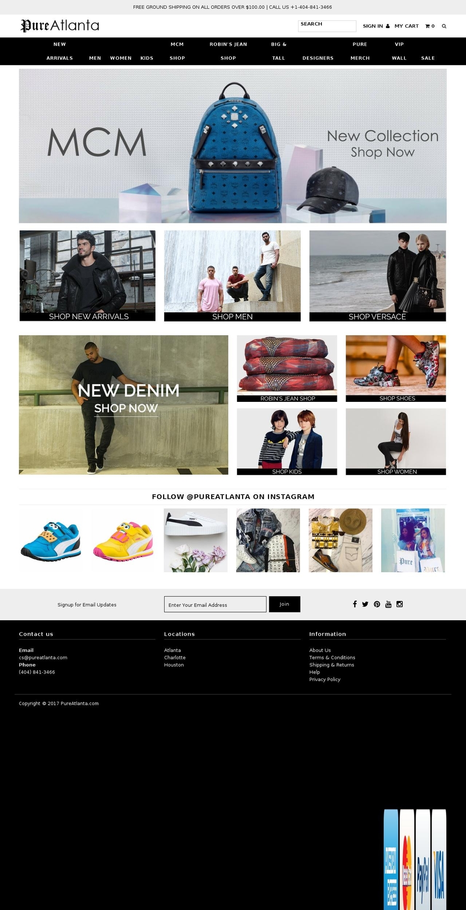 pureatlanta.com shopify website screenshot