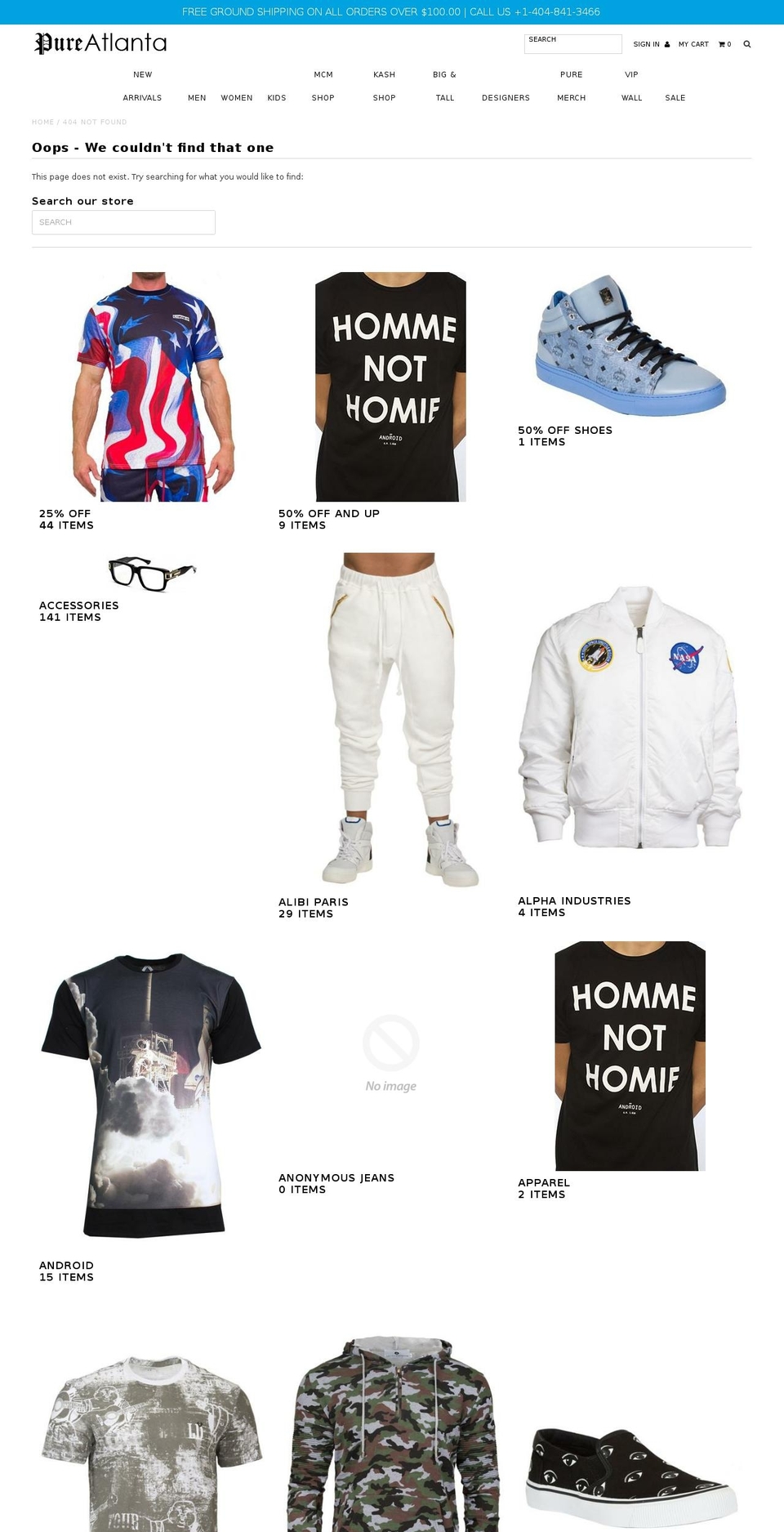 pureatlantakids.com — Shopify storefront screenshot