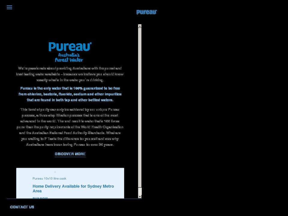 pureau.com.au shopify website screenshot