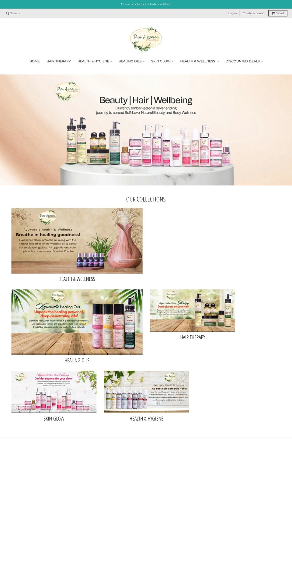 pureayurveda.pk shopify website screenshot