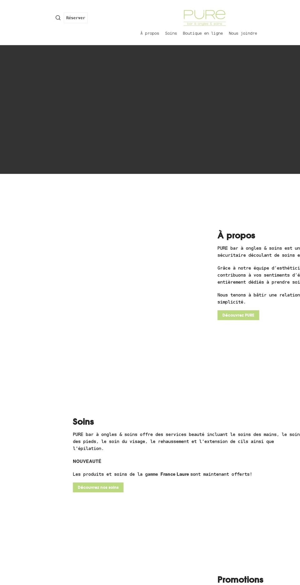 purebar.ca shopify website screenshot