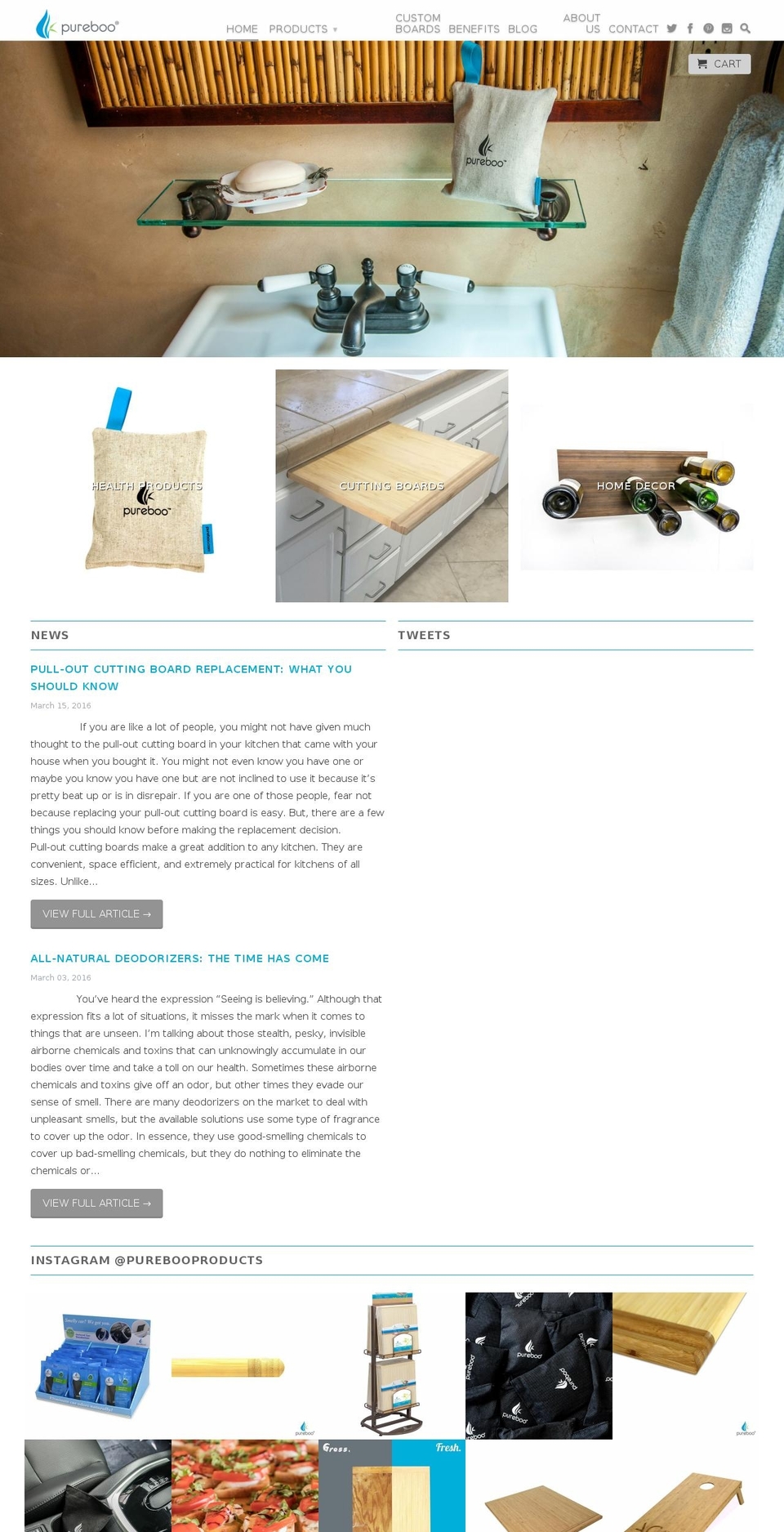 pureboo.com — Shopify storefront screenshot