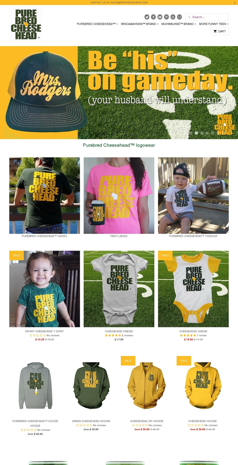 PBCH 10-25-17 Shopify theme site example purebredcheesehead.com