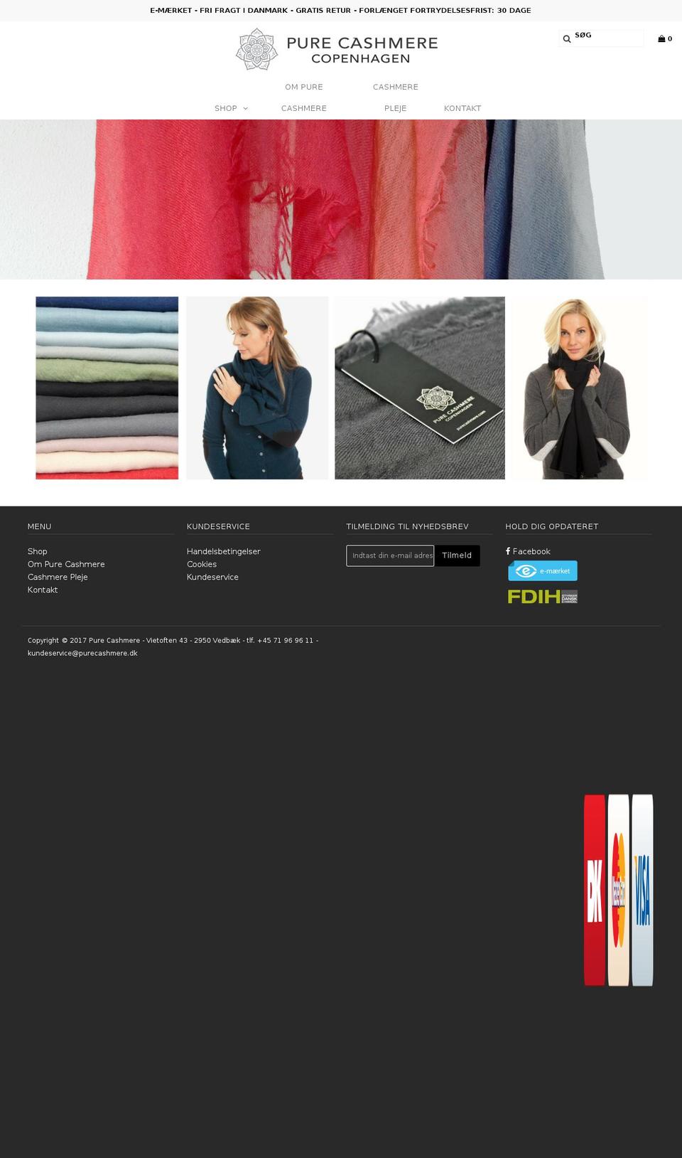 purecashmere.com shopify website screenshot