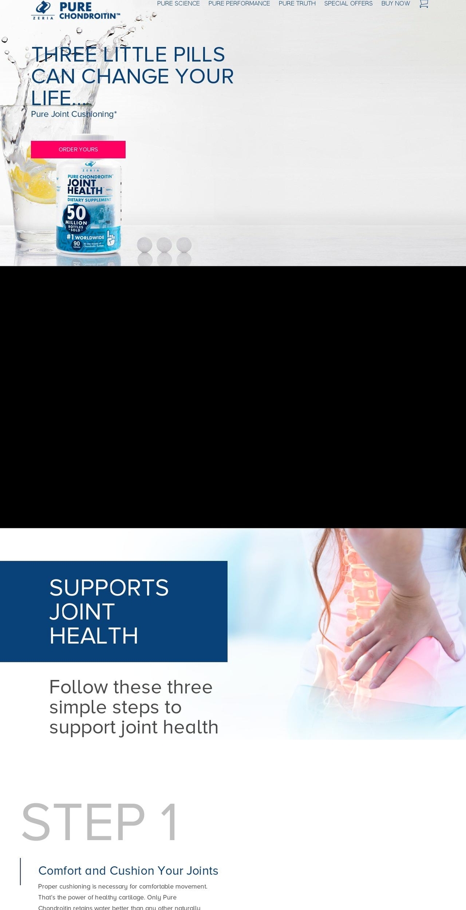 TAKO Tpss working  - LIVE - client theme Shopify theme site example purechondroitin.com