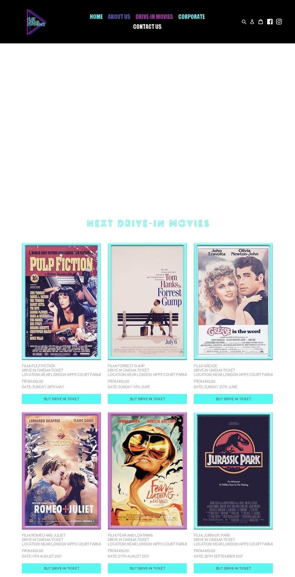 purecinema.net shopify website screenshot