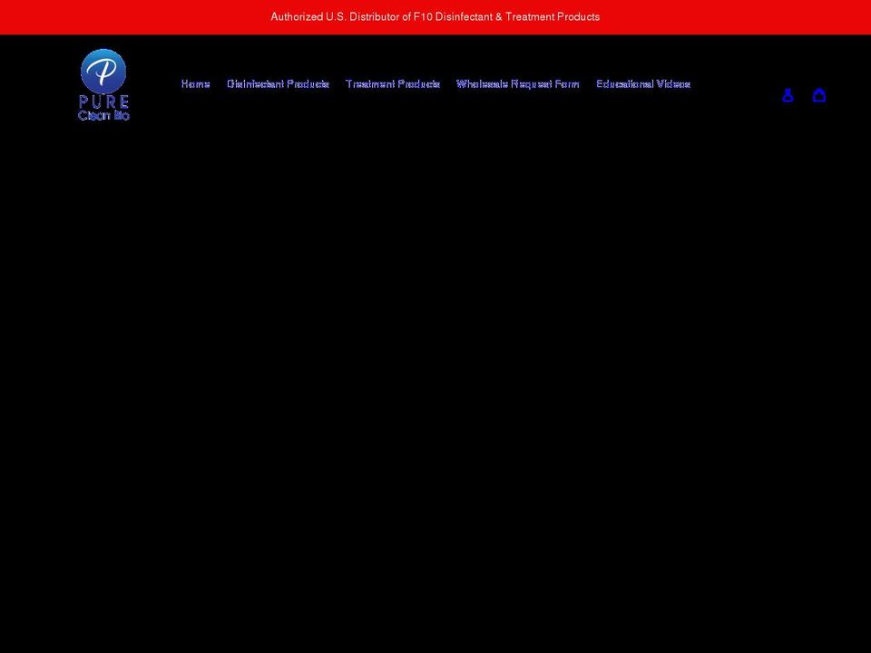 purecleanbio.com shopify website screenshot