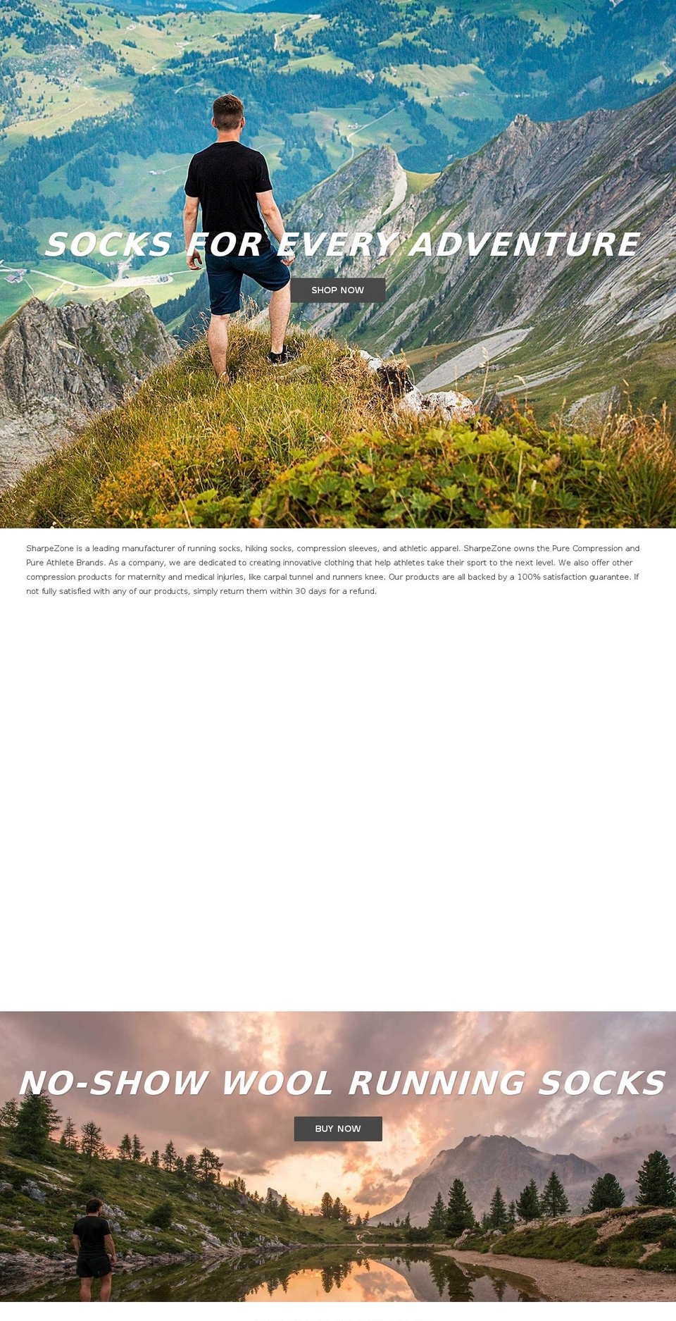 purecompression.com shopify website screenshot