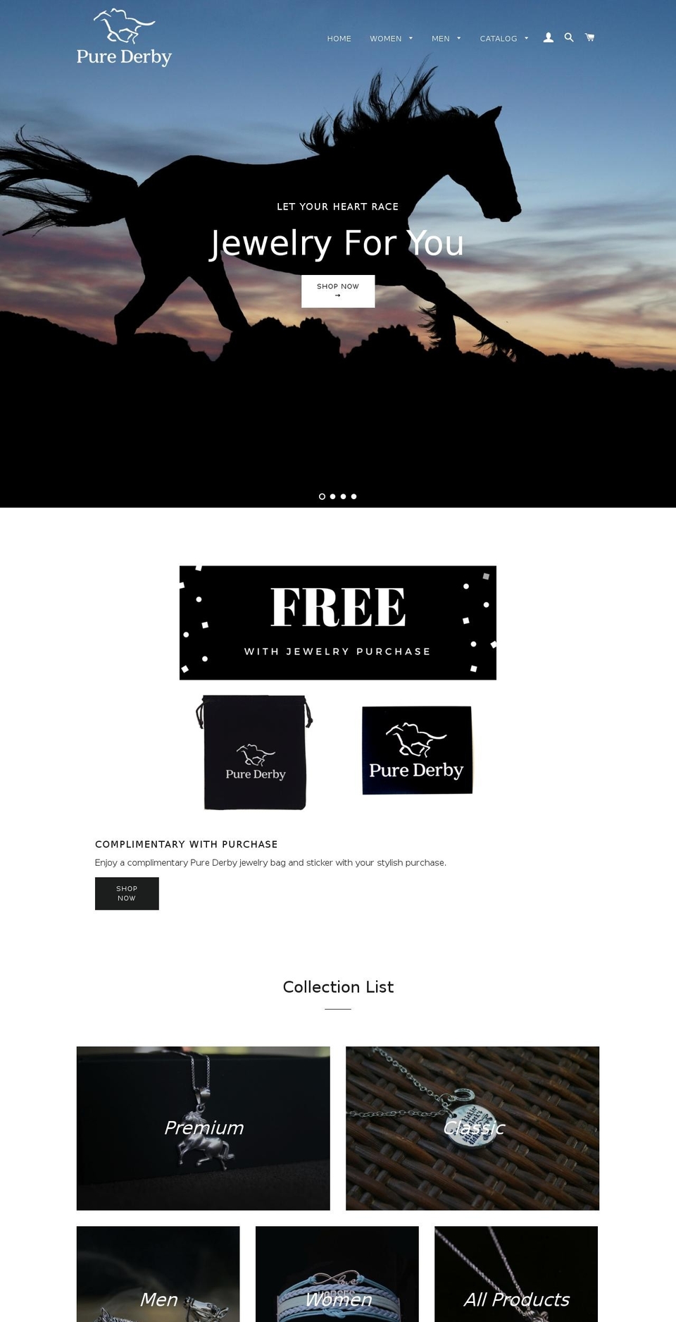 purederby.com — Shopify storefront screenshot