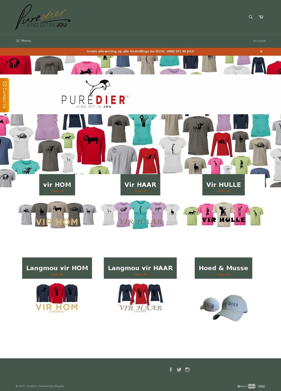 puredier.com shopify website screenshot