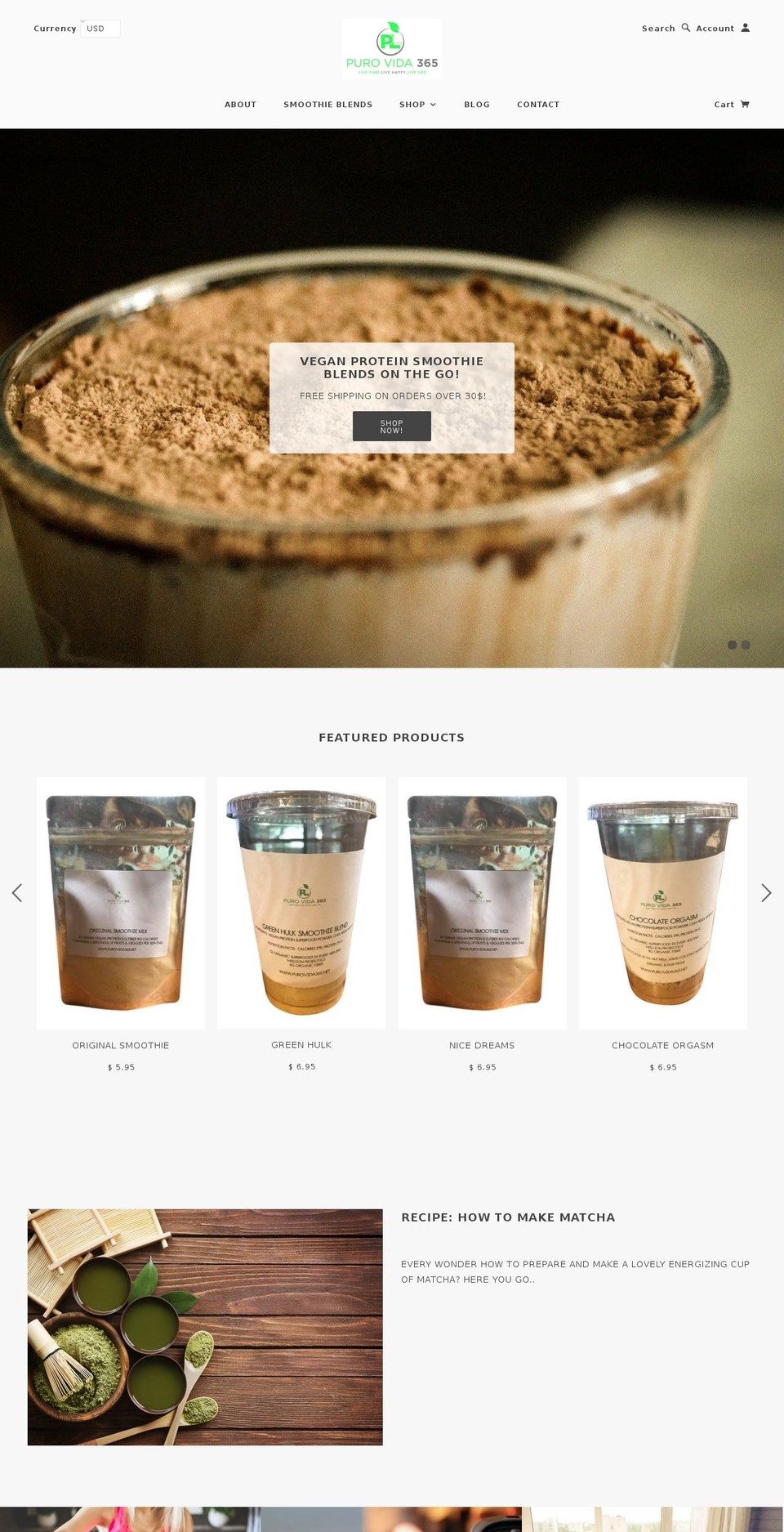 block-shop Shopify theme site example pureenergy360.com