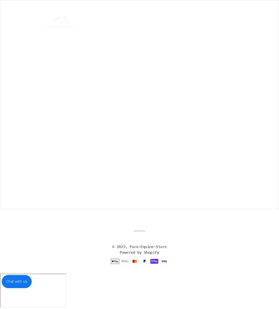 pureequine.co.uk shopify website screenshot