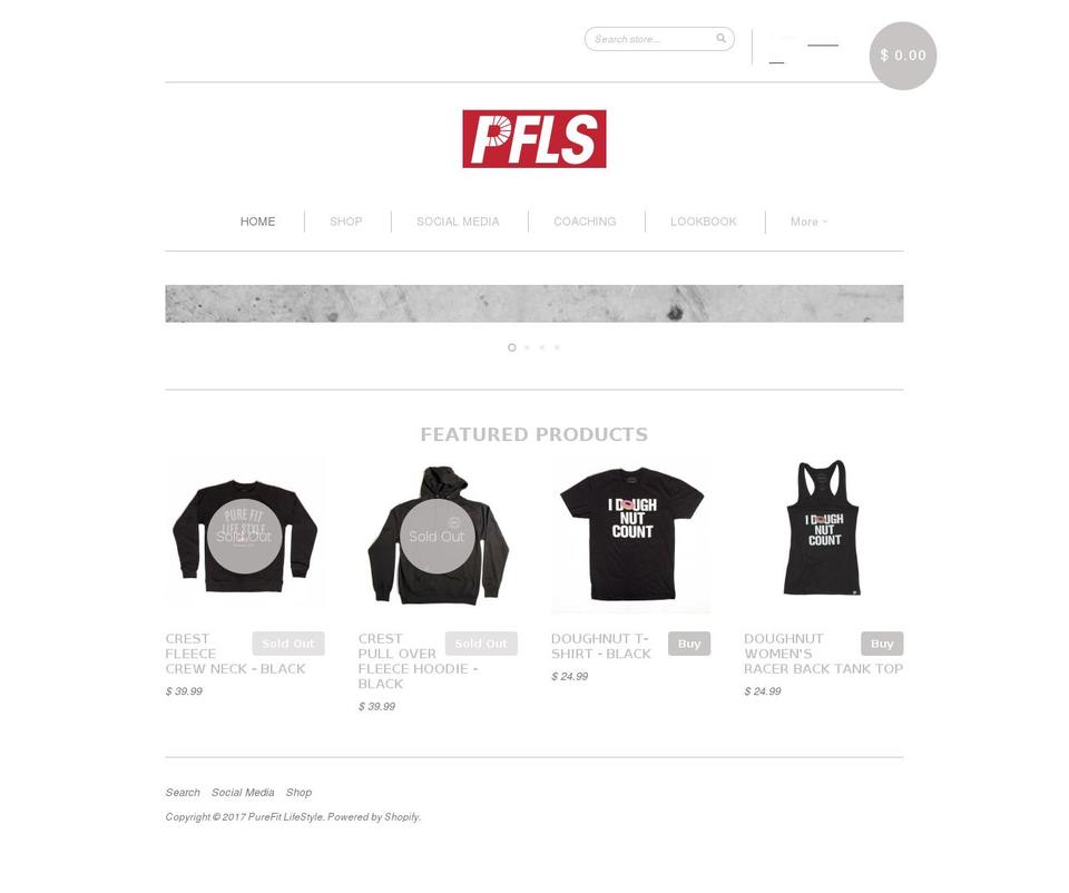 purefitlifestyle.com shopify website screenshot