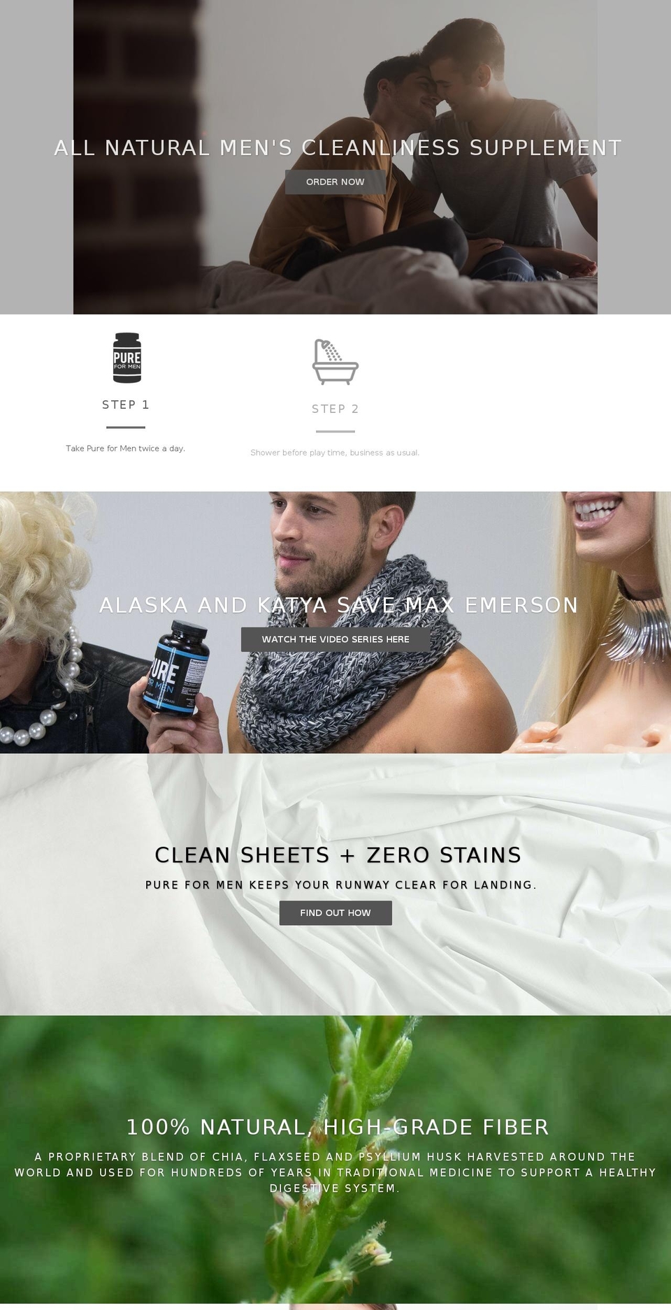 pureformen.com shopify website screenshot