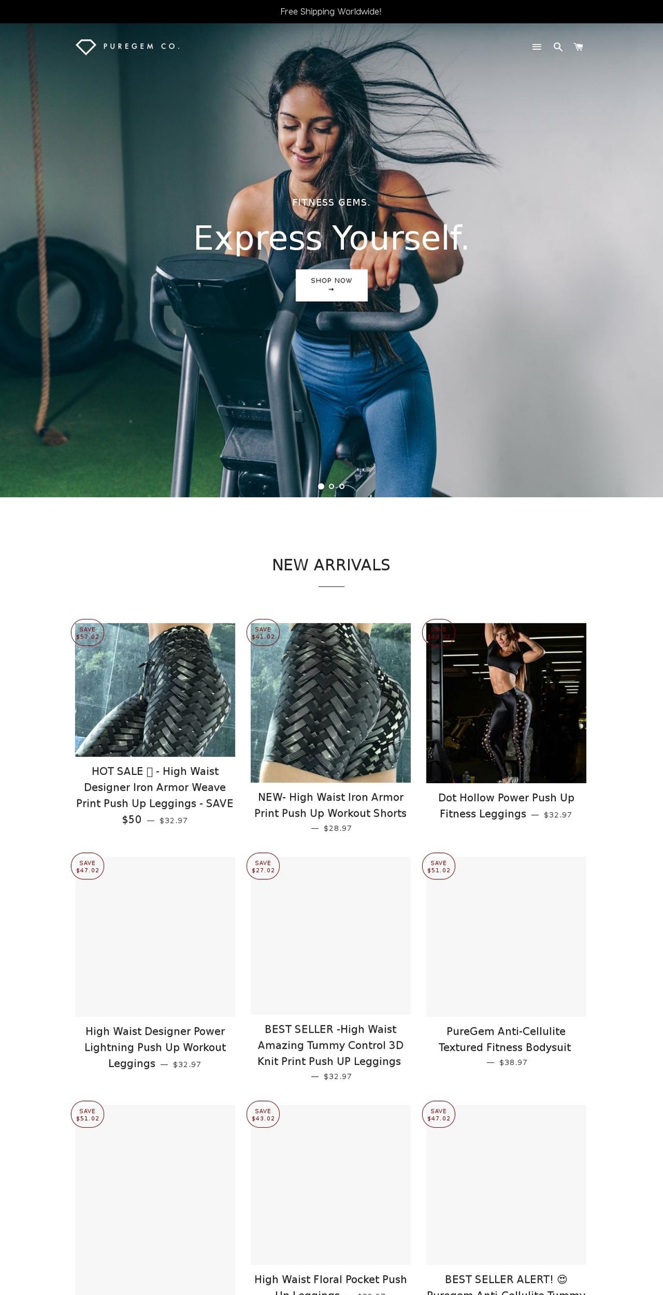 puregemco.com shopify website screenshot