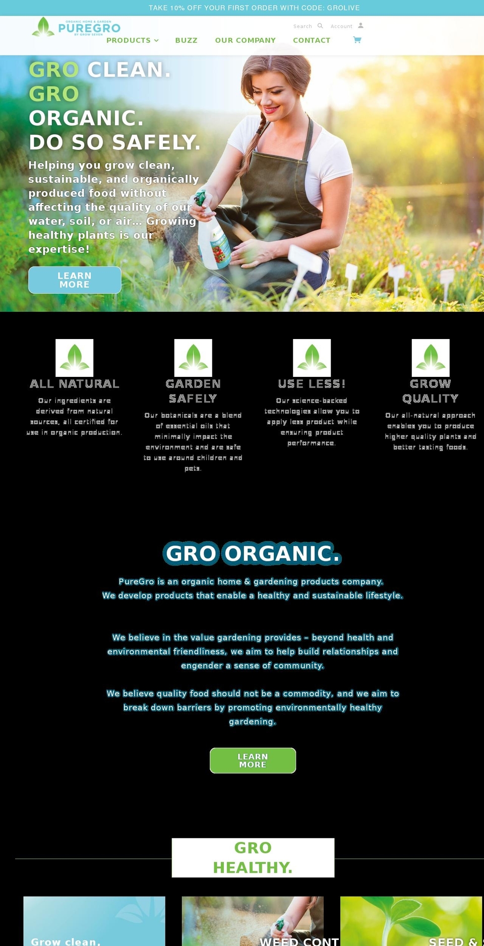 puregrousa.com — Shopify storefront screenshot