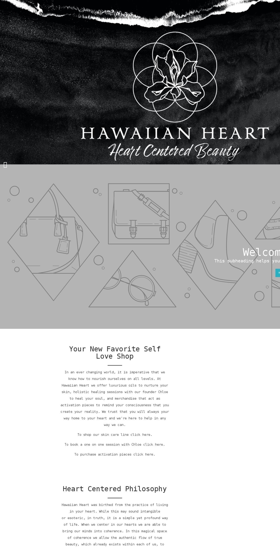 purehawaiianheart.com shopify website screenshot