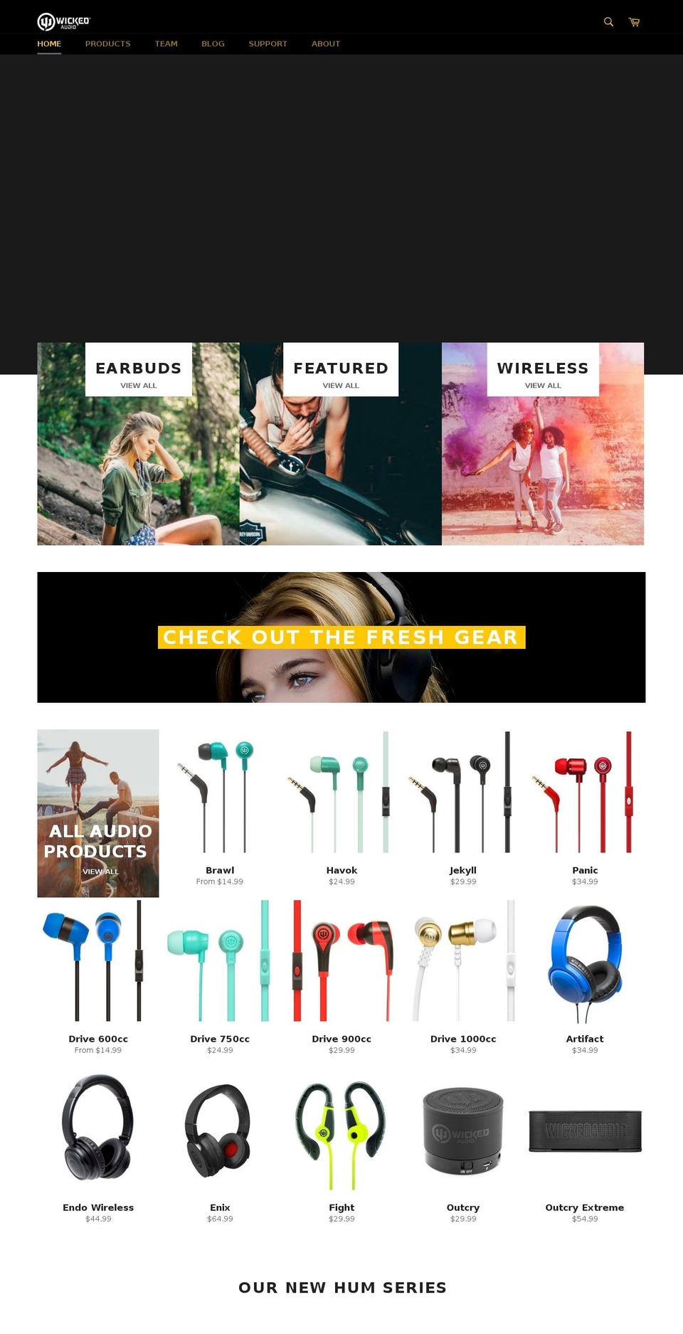 pureheadphones.com — Shopify storefront screenshot