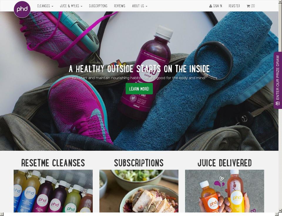 purehealthdelivered.com shopify website screenshot