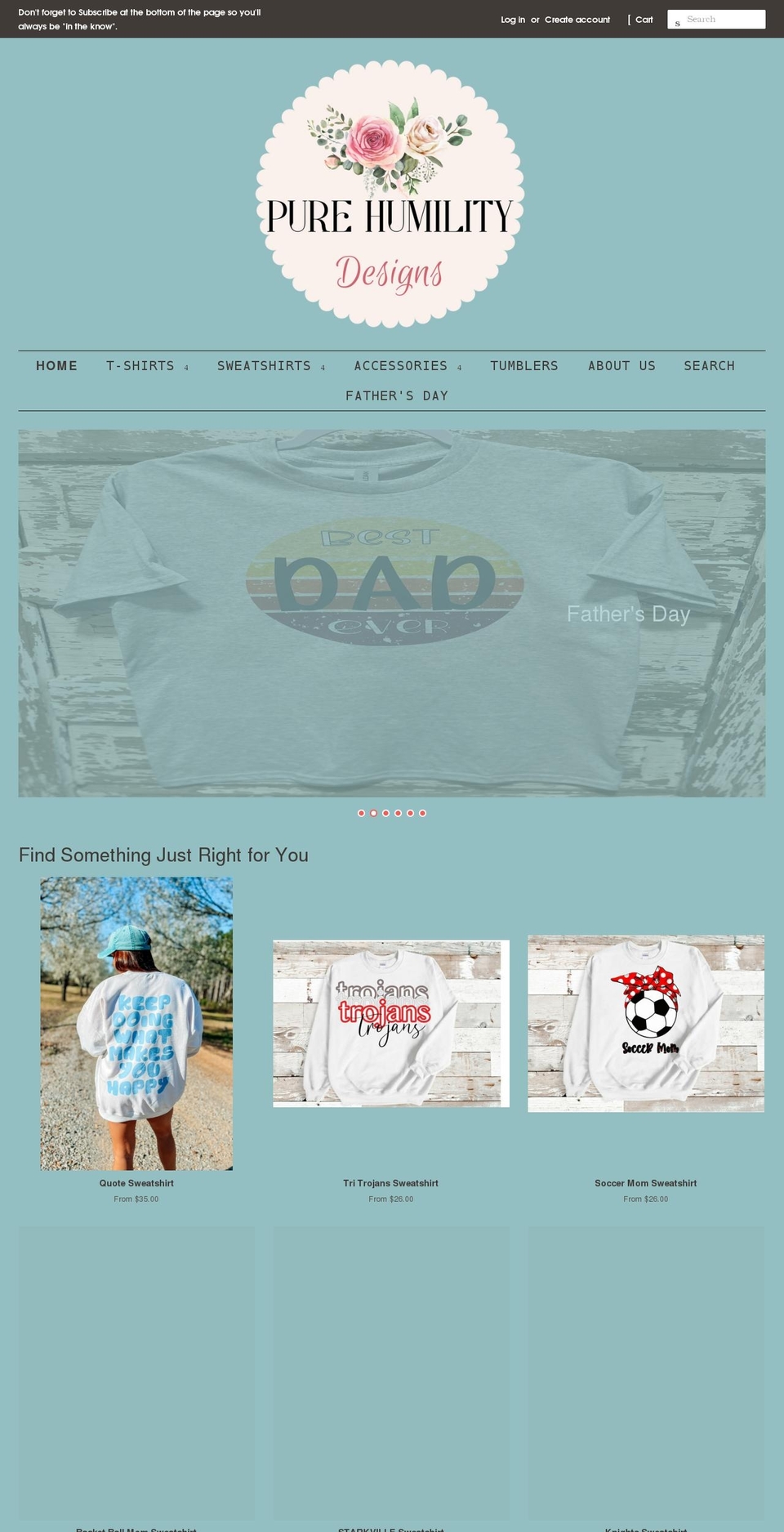 purehumilitydesigns.com shopify website screenshot