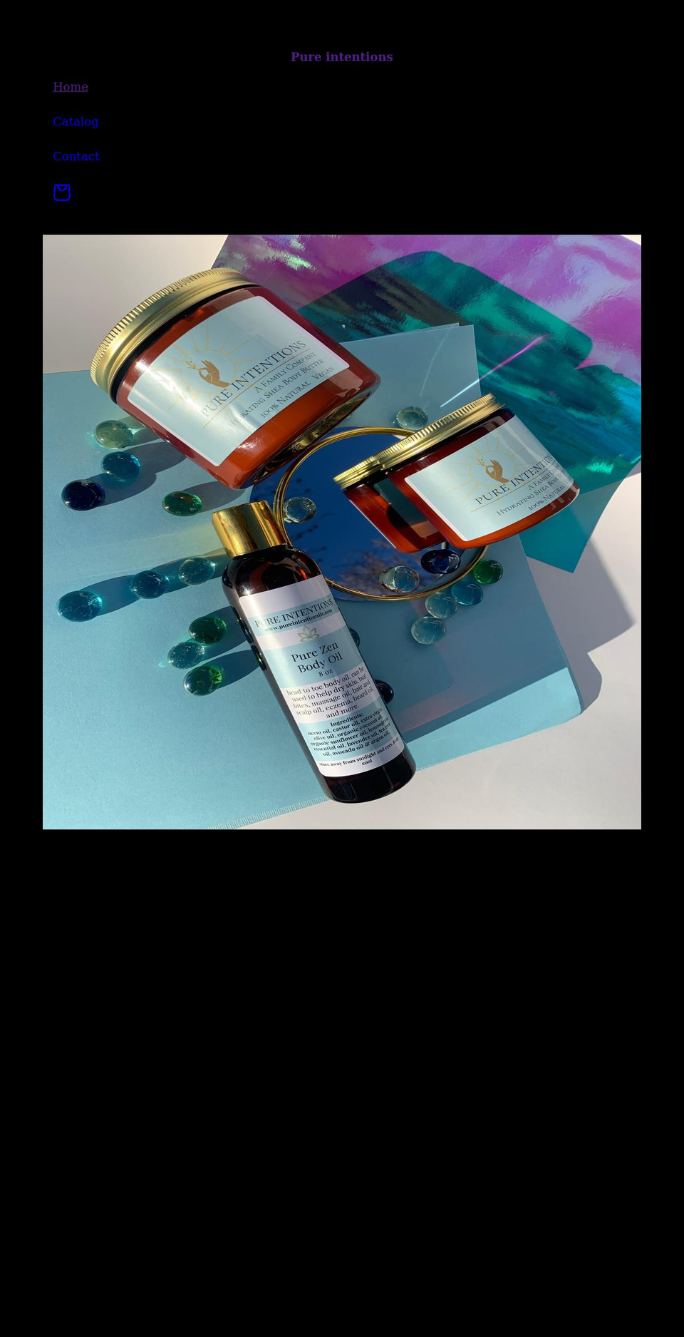 pureintentionsllc.com shopify website screenshot