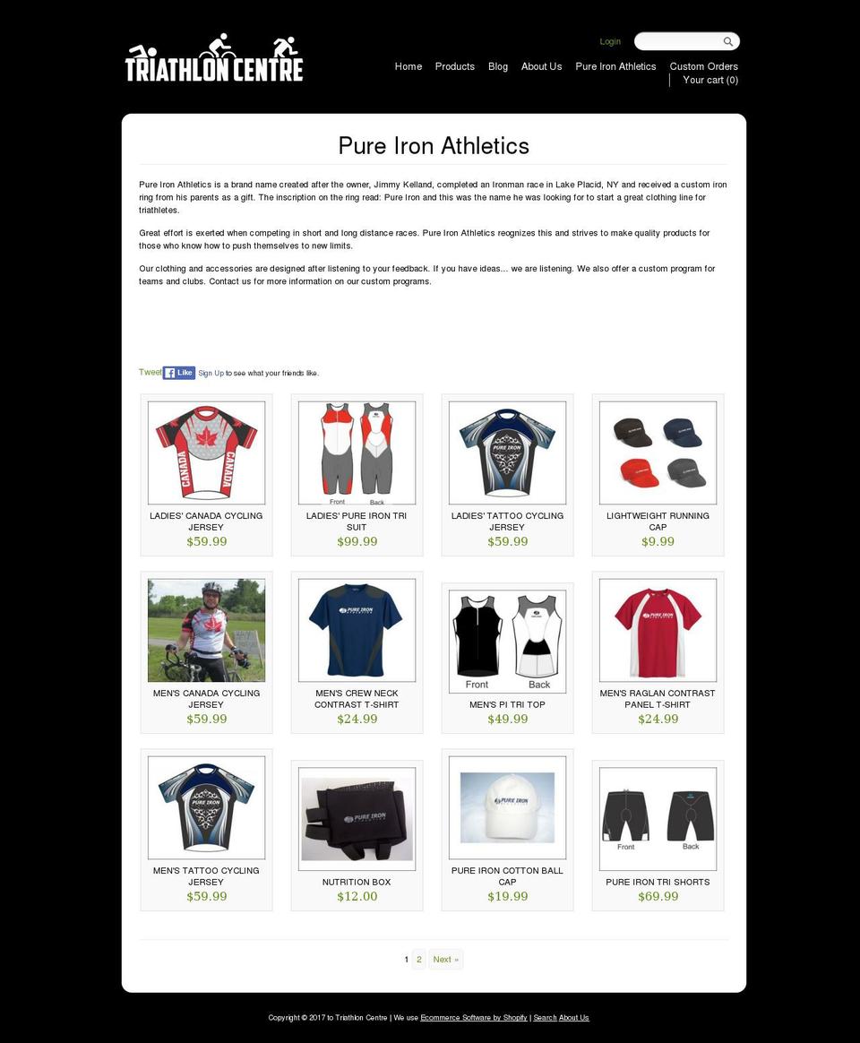 Woodland Shopify theme site example pureironathletics.com