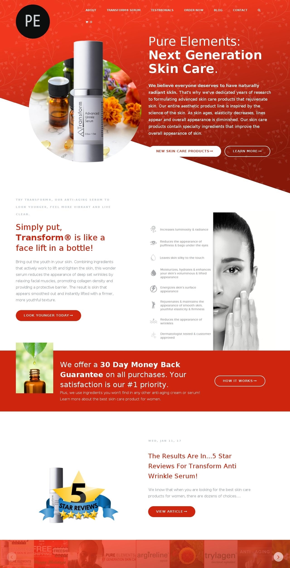 moist Shopify theme site example purelements.info