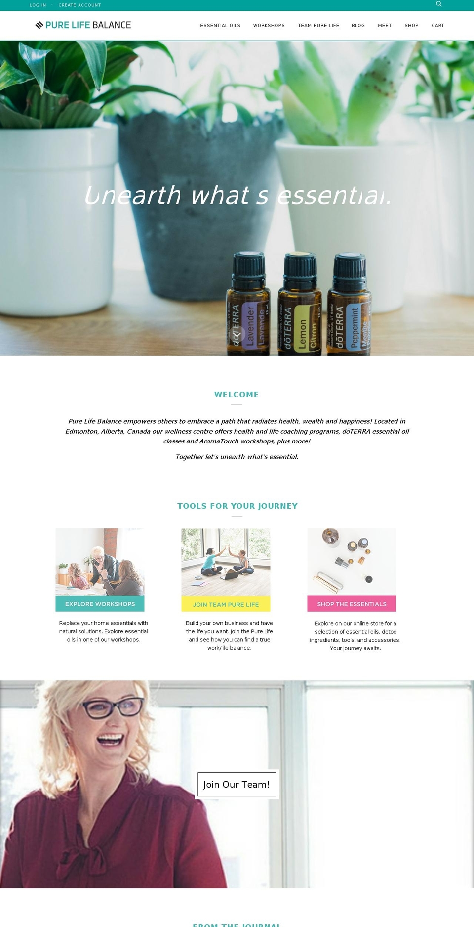 purelifebalance.ca shopify website screenshot