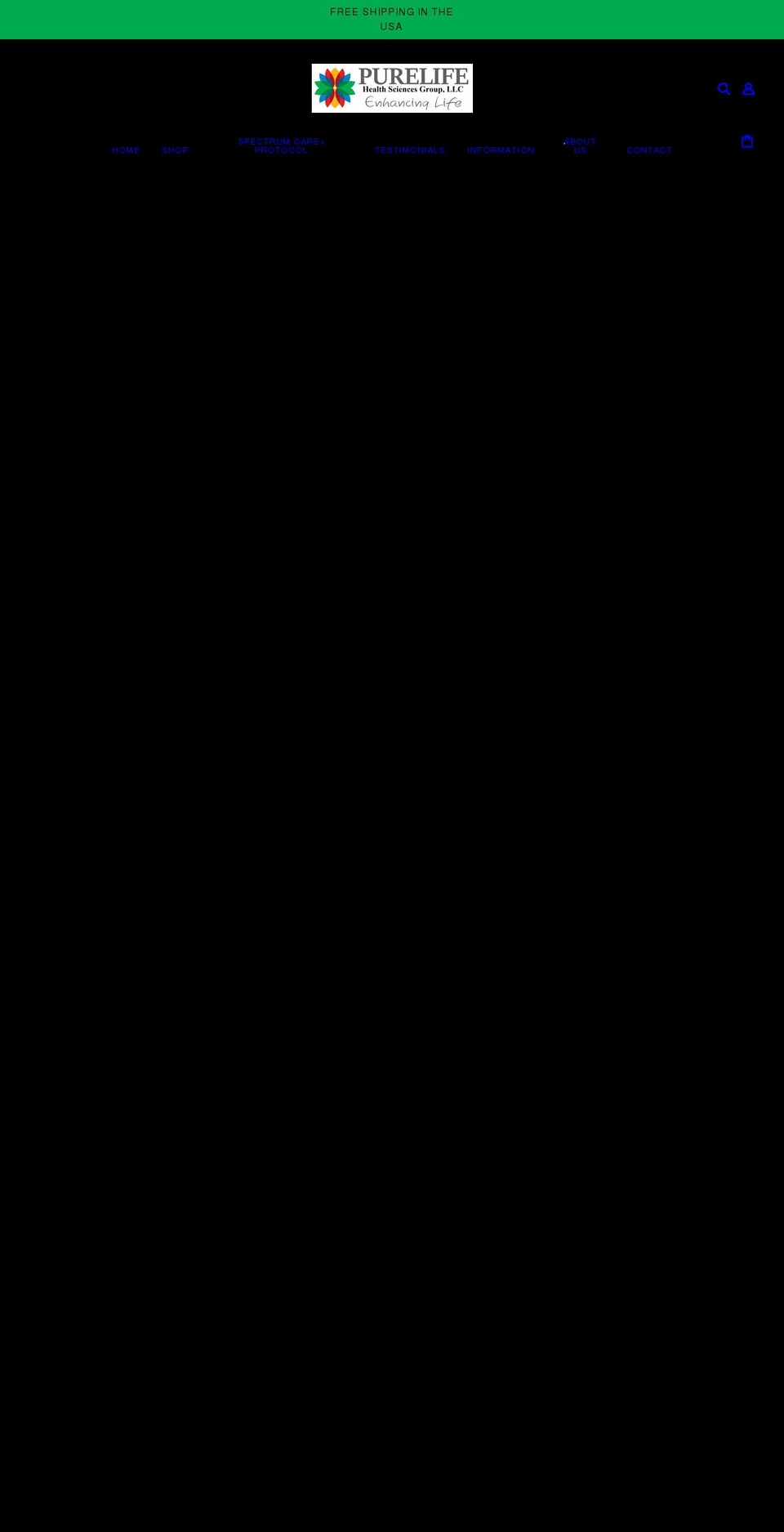 purelifegenetics.com shopify website screenshot