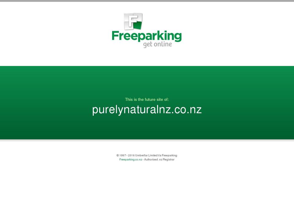 purelynaturalnz.co.nz shopify website screenshot