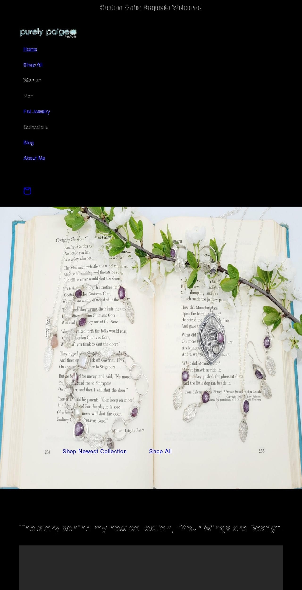 purelypaige.com shopify website screenshot