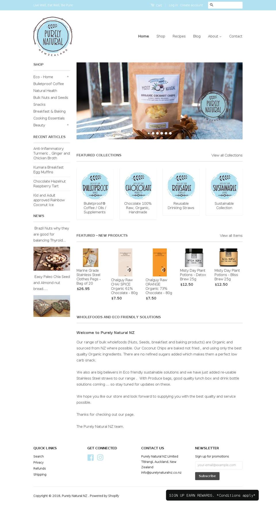 purelypaleo.co.nz shopify website screenshot