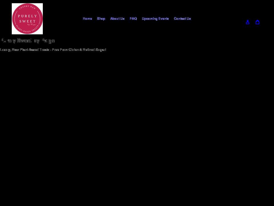 purelysweetbypaige.co.uk shopify website screenshot
