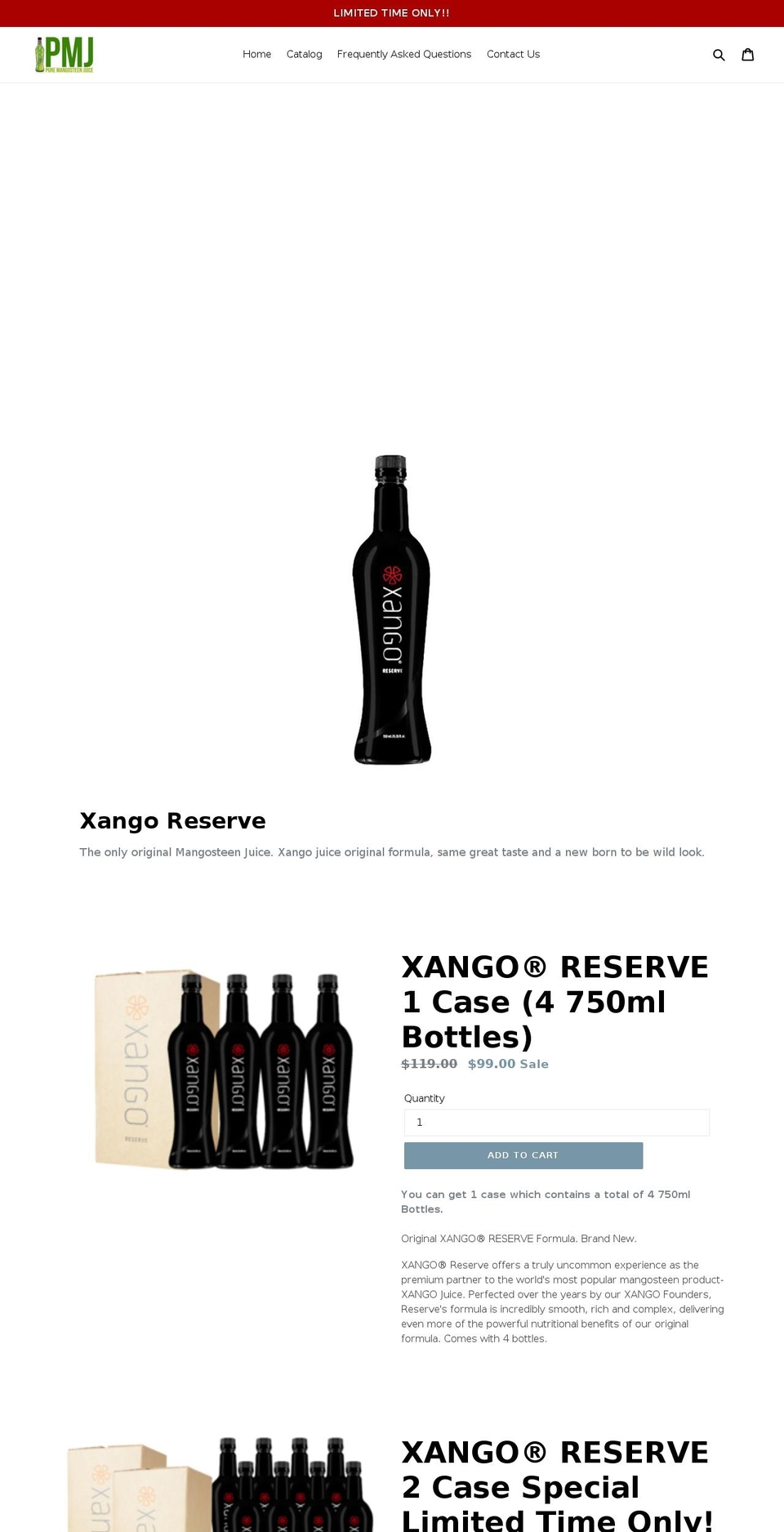 puremangosteenjuice.com — Shopify storefront screenshot