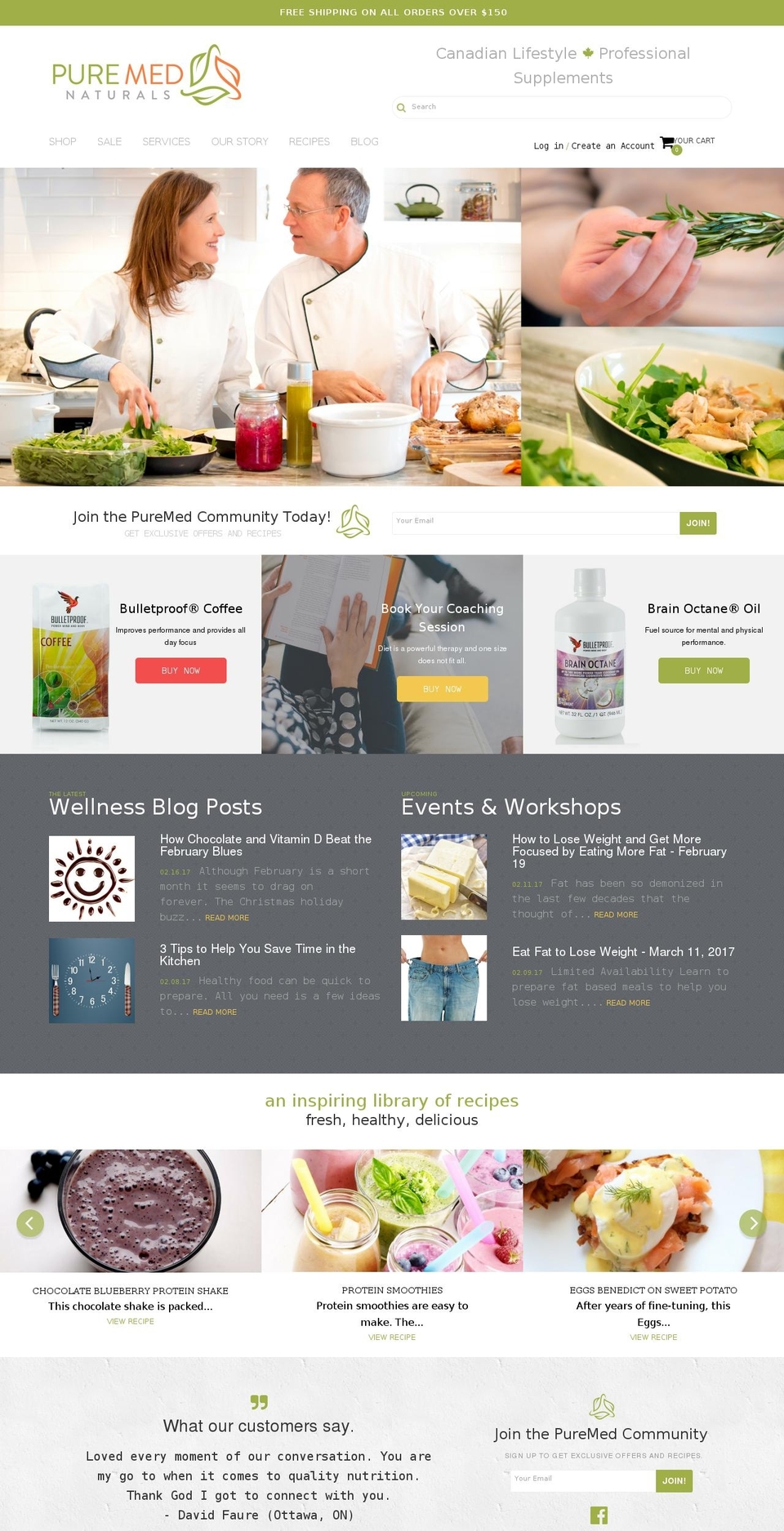 puremednaturals.com shopify website screenshot