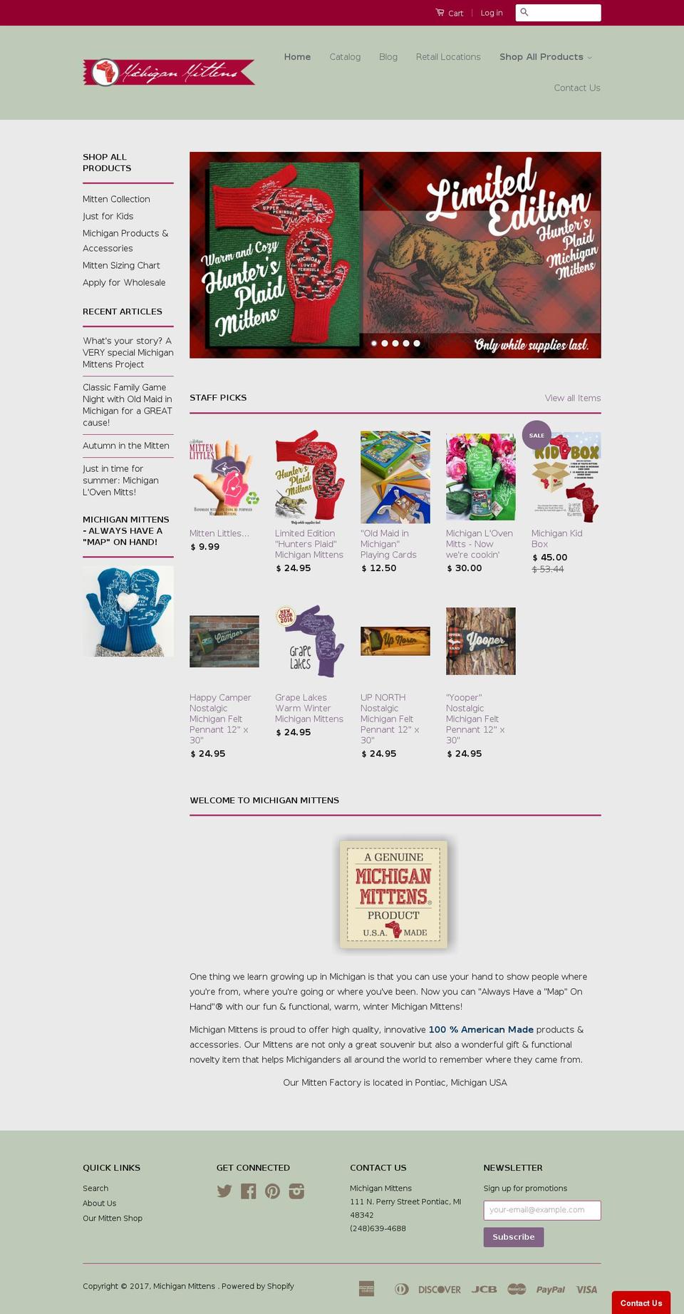 puremichigander.com shopify website screenshot