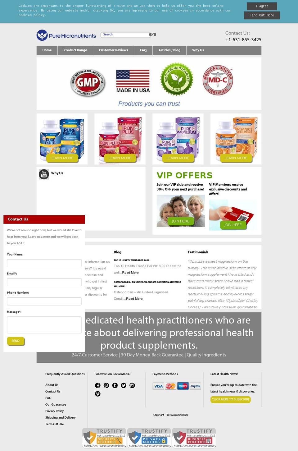 eformulaevolutionshopifytheme Shopify theme site example puremicronutrients.info