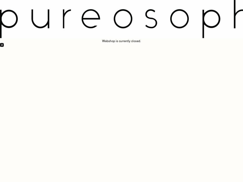 pureosophy.com — Shopify storefront screenshot